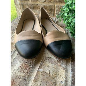 Loeffler Randall Capped Classic Leather Flats 10